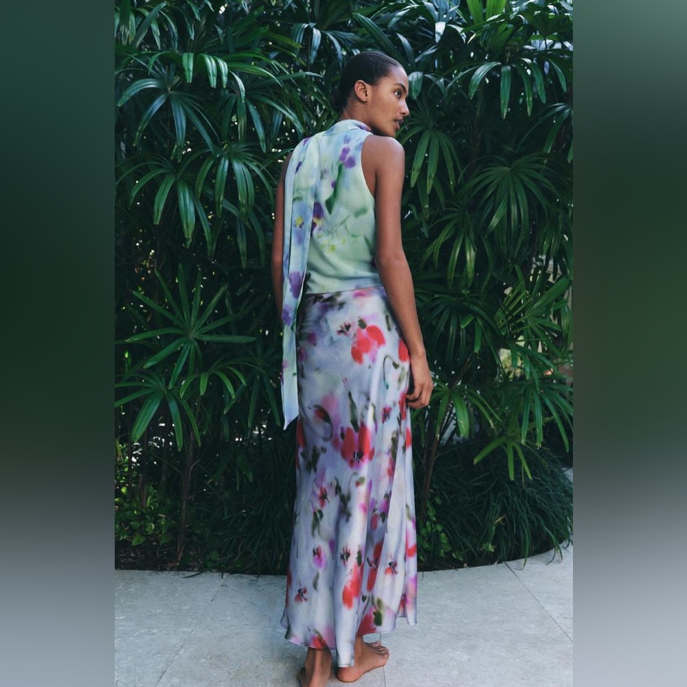 Zara Multicolor Tie-Dye Blouse - Picture 6 of 13